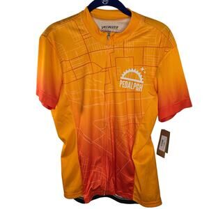 Women's Specialized Pedal PGH Bike Bicycle Full Zip Jersey UPF 30 Size Large NWT